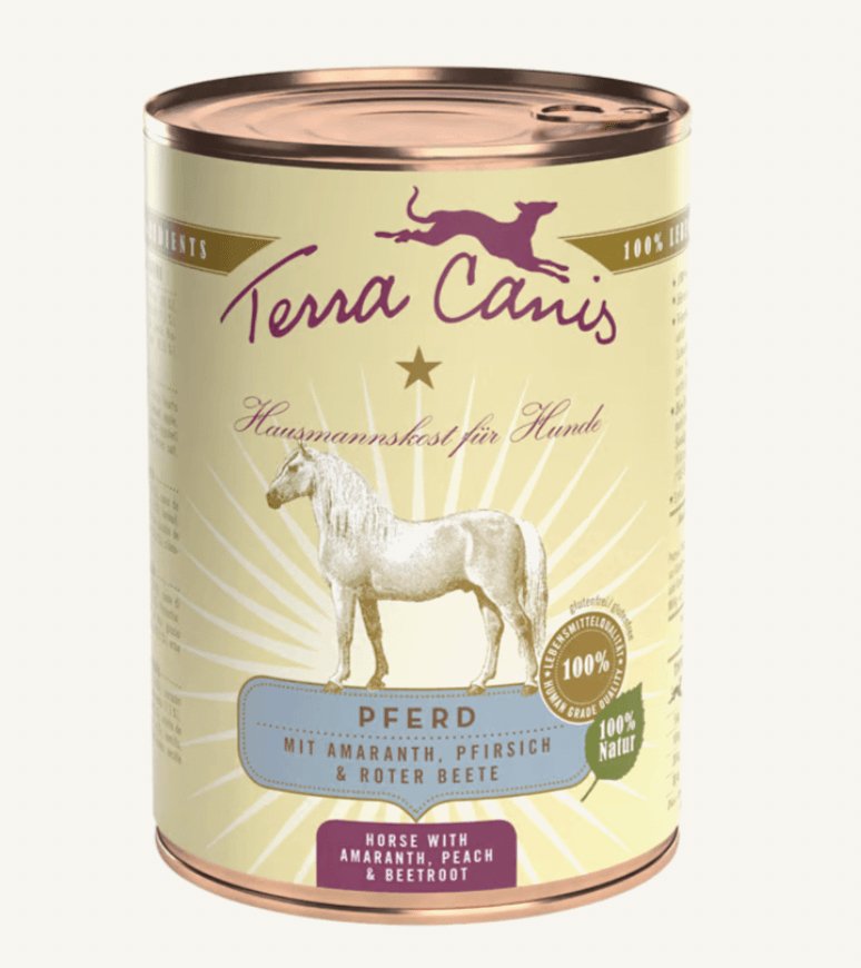 TERRA CANIS Classic Horse with Amaranth, Peach and Beetroot - Pets Villa