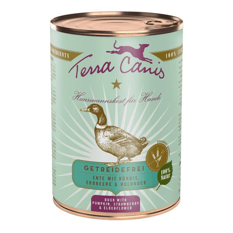 TERRA CANIS Dog GRAIN-FREE Duck with Pumpkin, strawberry and elderflower - Pets Villa