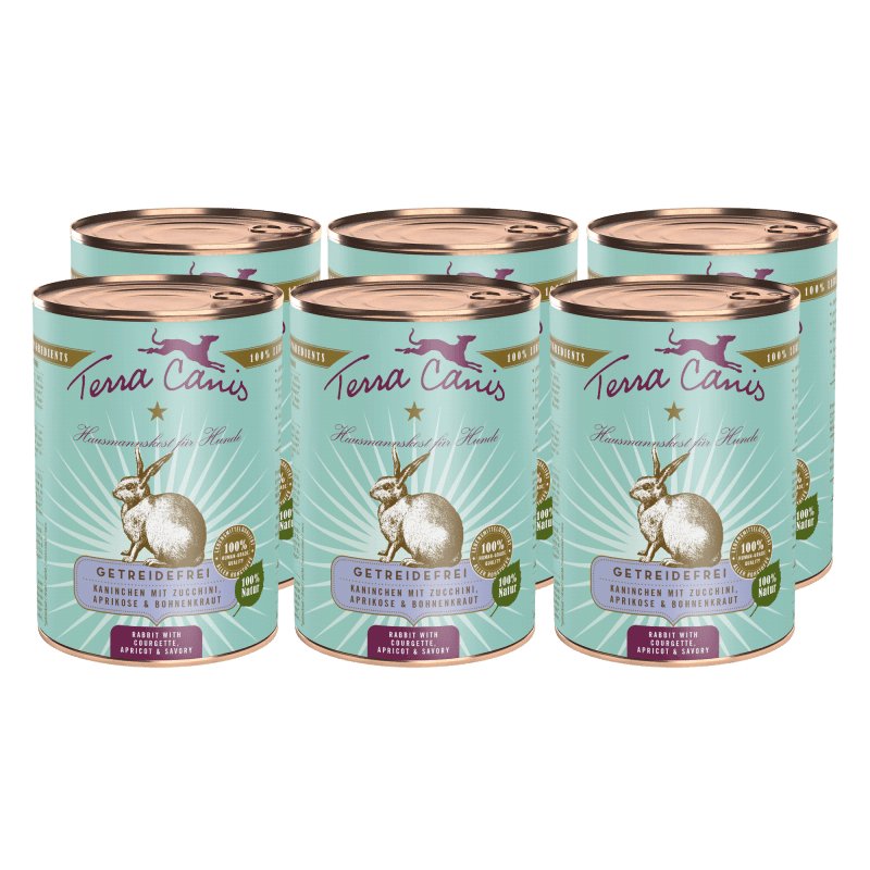 TERRA CANIS Dog Grain-free Rabbit with Courgette, Apricot and Savory - Pets Villa