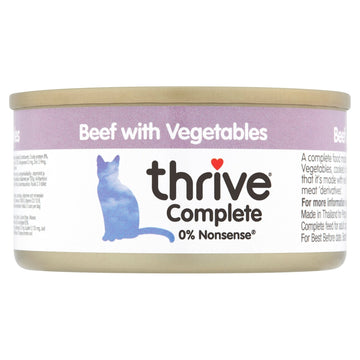 THIRVE Complete Beef with Vegetables Wet Cat Food 75g - Pets Villa