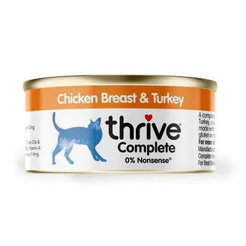 THRIVE Complete Cat Can Chicken Breast & Turkey 75g - Pets Villa
