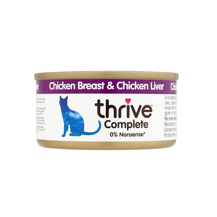 THRIVE Complete Cat Can Chicken & Liver 75g - Pets Villa