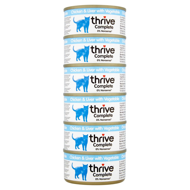 Thrive Complete Chicken & Liver With Vegetables Wet Cat Food 75g – Pets 