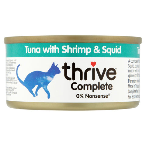 THRIVE Complete Tuna with Shrimp & Squid Wet Cat Food 75g - Pets Villa