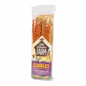 TINY FRIENDS FARM Stickle Carrot and Brocolli Small Animal Treats 100g - Pets Villa