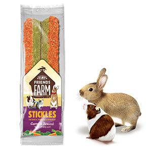 TINY FRIENDS FARM Stickle Carrot and Brocolli Small Animal Treats 100g - Pets Villa