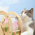 TINYPET Bamboo Wood Wheel Cat Toy - Pets Villa