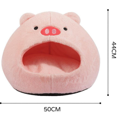 TINYPET Cat / Pig Shape Bed - Pets Villa