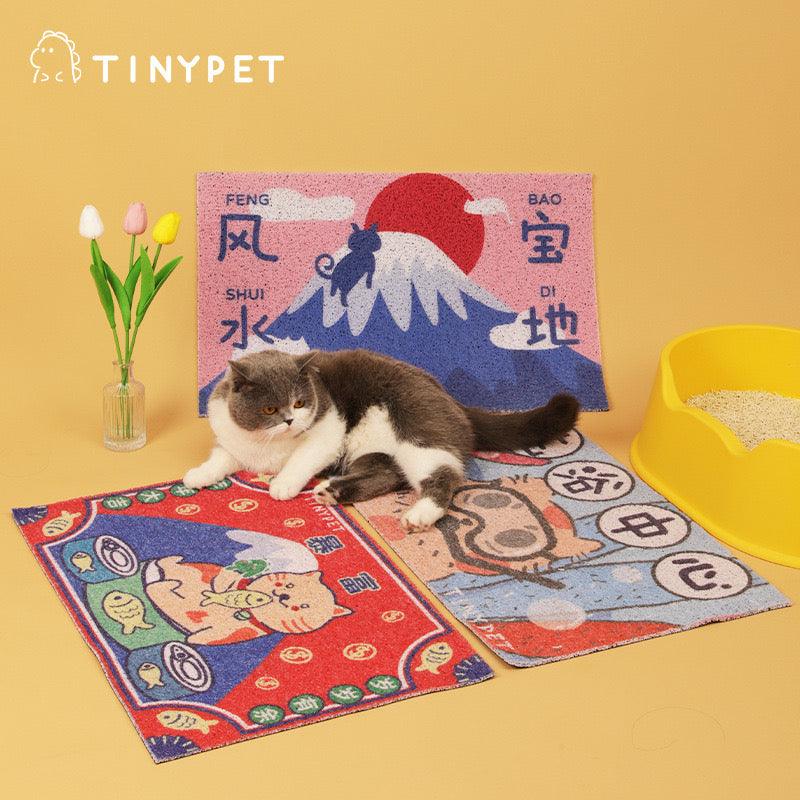 TINYPET Get Rich Overnight / Lucky Place / Shower Room Cat Mat - Pets Villa