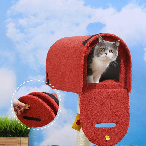 TINYPET Mailbox Cat Tree Scratching Post - Pets Villa