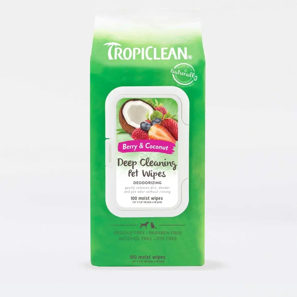 TROPICLEAN Deep Cleaning Wipes 100s - Pets Villa