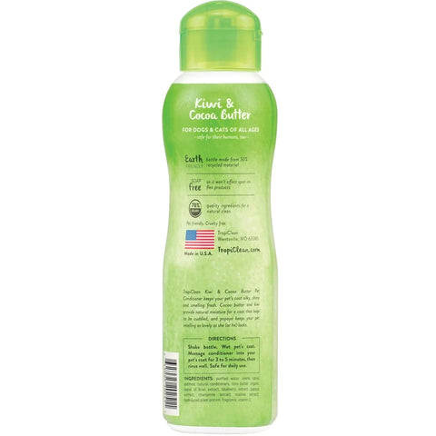 TROPICLEAN Kiwi and Coconut Moisturising Pet Conditioner - Pets Villa