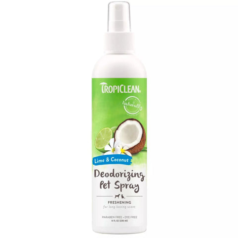 TROPICLEAN Lime and Coconut Deodorising Spray - Pets Villa