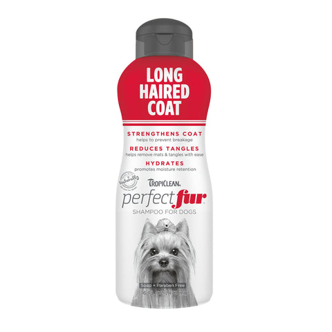 TROPICLEAN Perfect Fur Long Haired Coat Shampoo For Dogs - Pets Villa