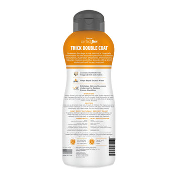 TROPICLEAN Perfect Fur Thick Double Coat Shampoo For Dogs