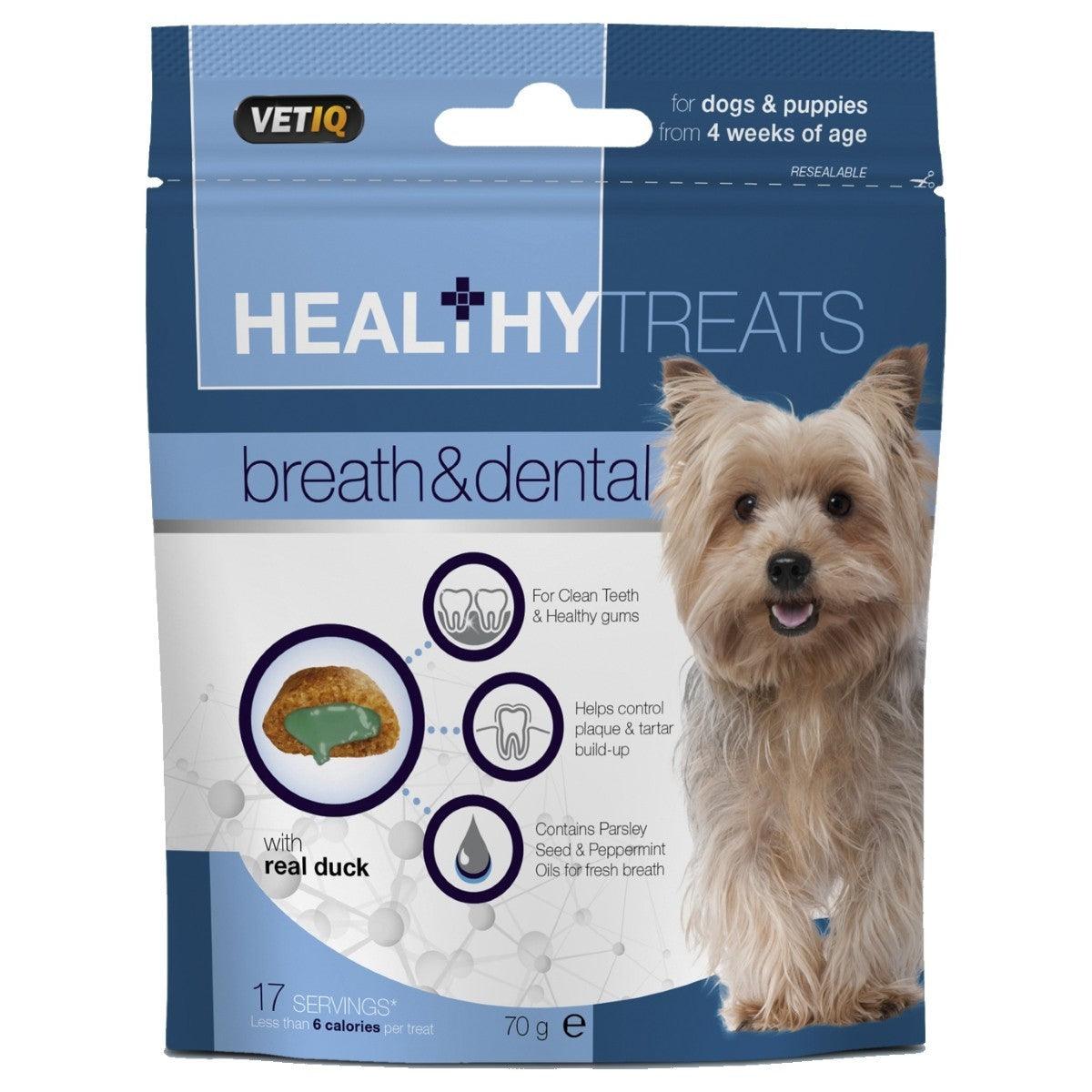 VETIQ Healthy Treats Breath & Dental 70g - Pets Villa