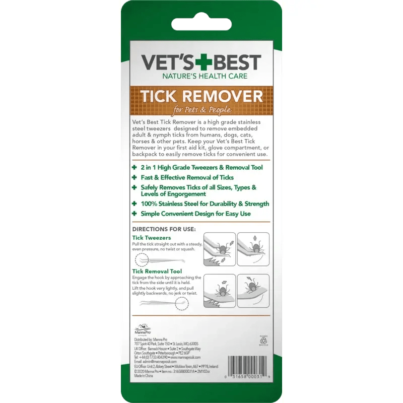 VET'S BEST Tick Remover - Pets Villa