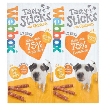 WEBBOX Dogs Delight Tasty Sticks with Chicken (6X30g) - Pets Villa