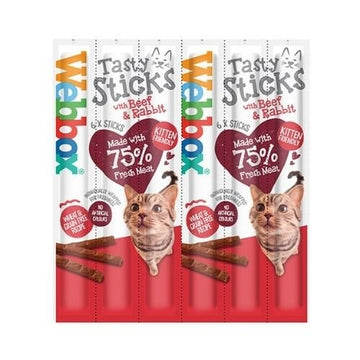 WEBBOX Tasty Sticks with Beef and Rabbit (6x30g) - Pets Villa