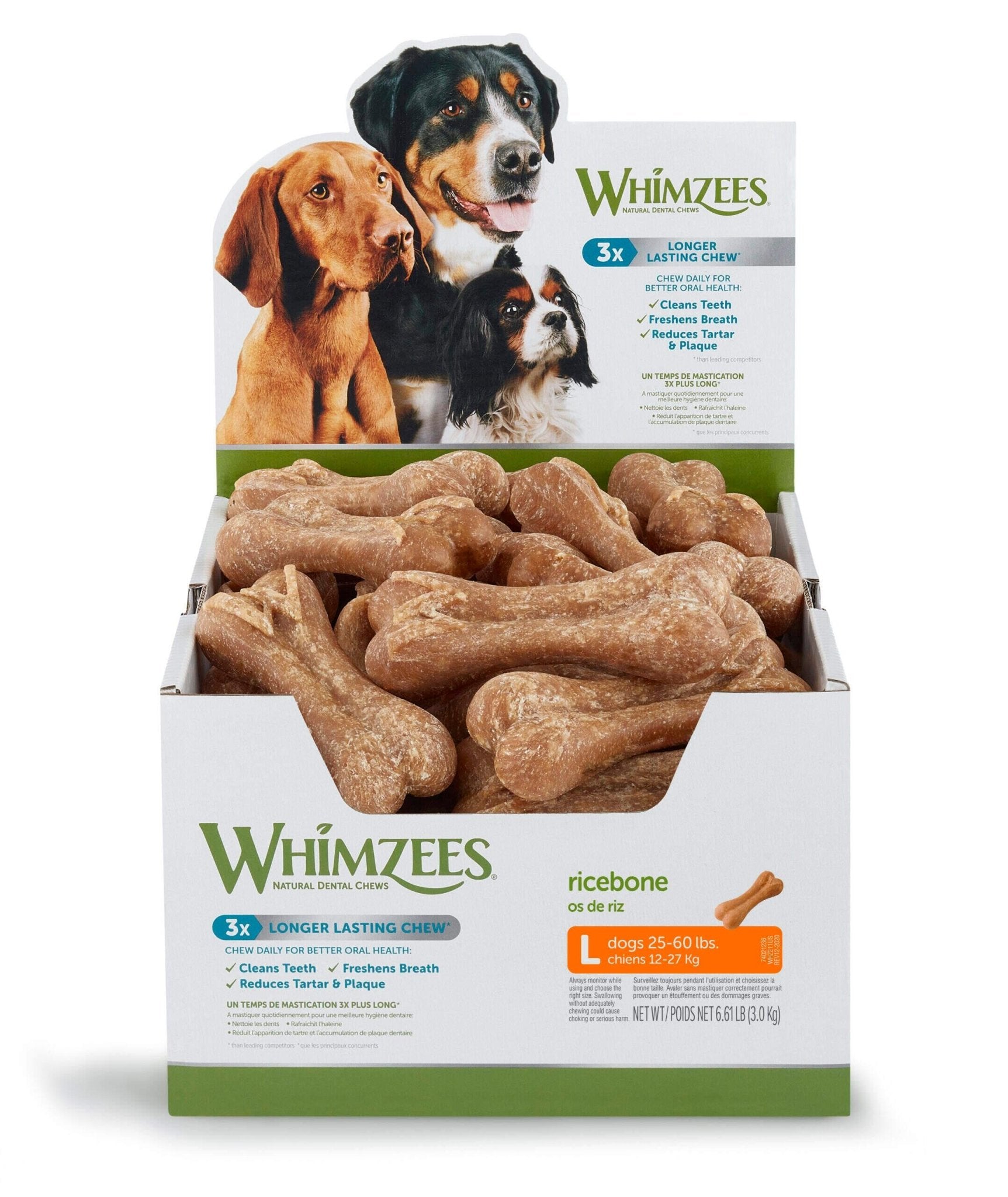 WHIMZEES Rice Bone Medium - Pets Villa