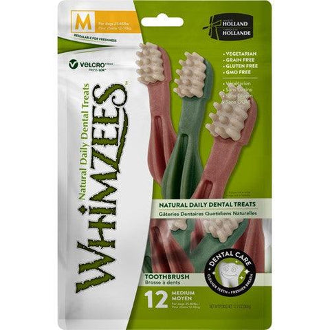 WHIMZEES ToothBrush Daily Dental Treats M - Pets Villa