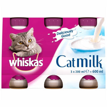 WHISKAS Cat Milk (3x200ml) - Pets Villa