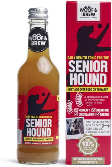 WOOF & BREW Senior Hound Supplement Tonic 330ml - Pets Villa
