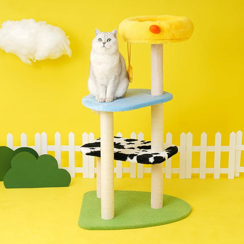 ZEZE 105cm Happy Farm Cat Tree - Pets Villa