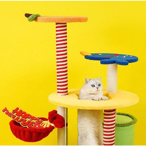 ZEZE 130cm New Year Cat Tree - Pets Villa