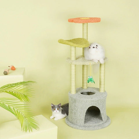 ZEZE Adora Flower Cat Tree - Pets Villa