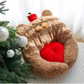 ZEZE Bear Apple-Shaped Pet Bed - Pets Villa