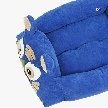 ZEZE Blue Tiger Pet Bed