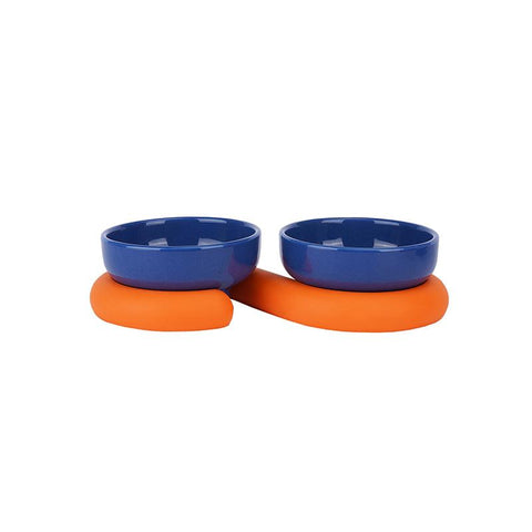 ZEZE Cerametic Bowls with Base - Pets Villa