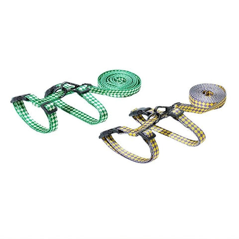 ZEZE Checked Cat Harness & Lead - Pets Villa