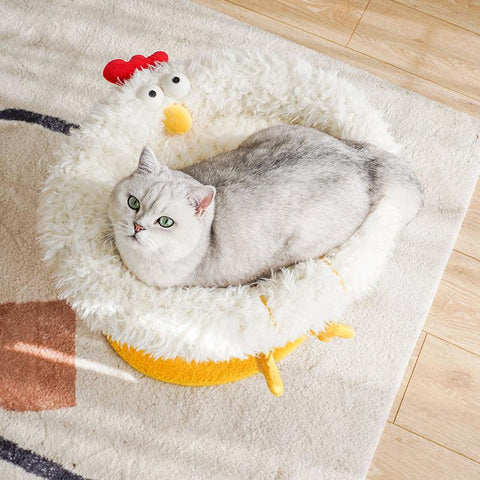 ZEZE Chick Bed Platform & Scratching Post - Pets Villa