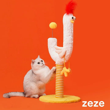 ZEZE Chicken Cat Scratching Post