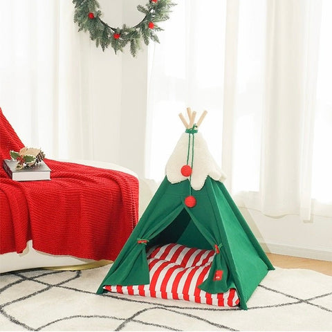 ZEZE Christmas Pet Tent - Pets Villa