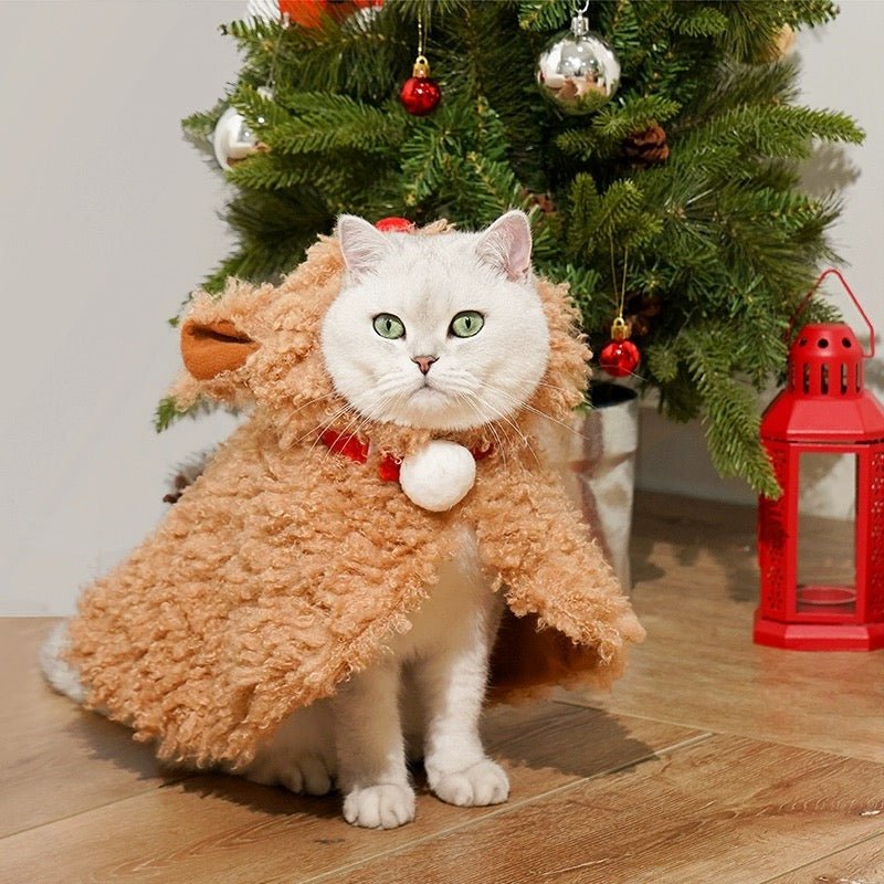 ZEZE Christmas Reindeer Pet Cloak - Pets Villa