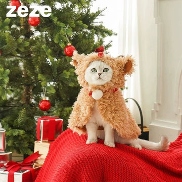 ZEZE Christmas Reindeer Pet Cloak