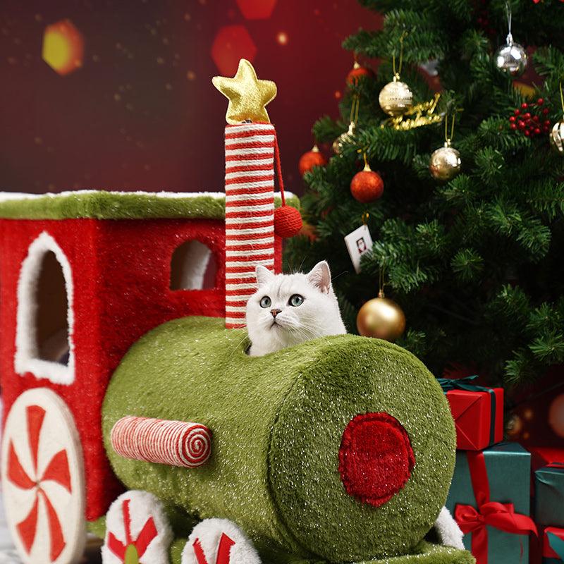 ZEZE Christmas Train for Cats - Pets Villa
