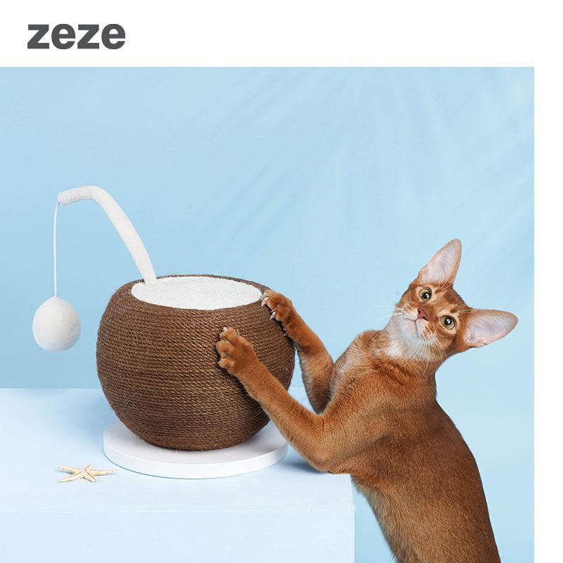 ZEZE Coconut Scratching Ball - Pets Villa