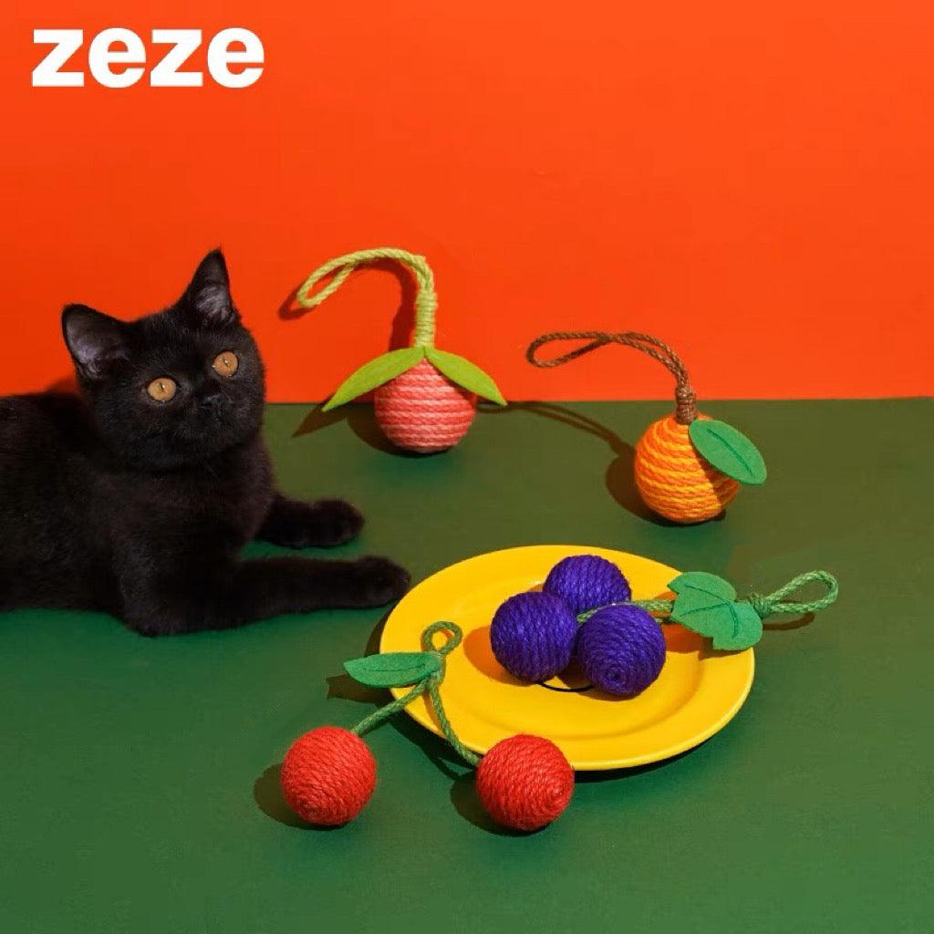 ZEZE Fruit Sisal Cat Ball - Pets Villa