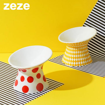 ZEZE High-raise Ceramic Bowl - Pets Villa