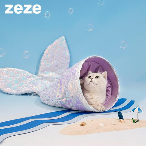 ZEZE Mermaid Pet Bed - Pets Villa