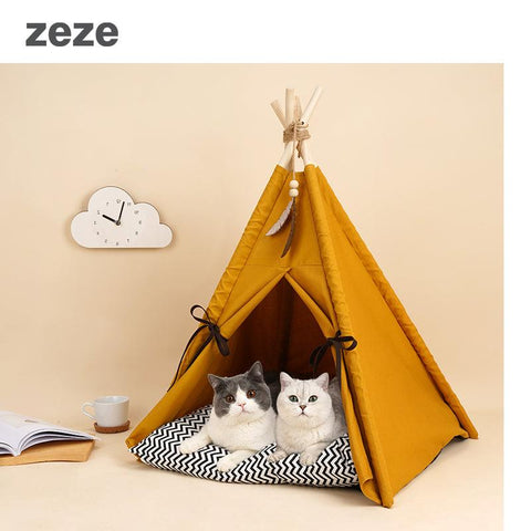 ZEZE Nordic Style TeePee Pet Tent - Pets Villa