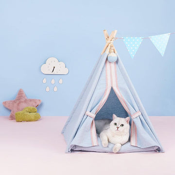 ZEZE Nordic Style TeePee Pet Tent - Pets Villa