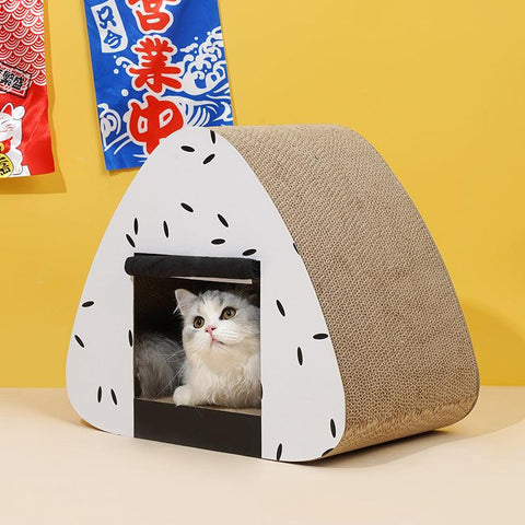 ZEZE Onigiri Cat Scratcher - Pets Villa