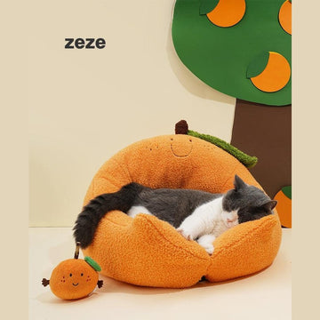 ZEZE Orange Bed - Pets Villa