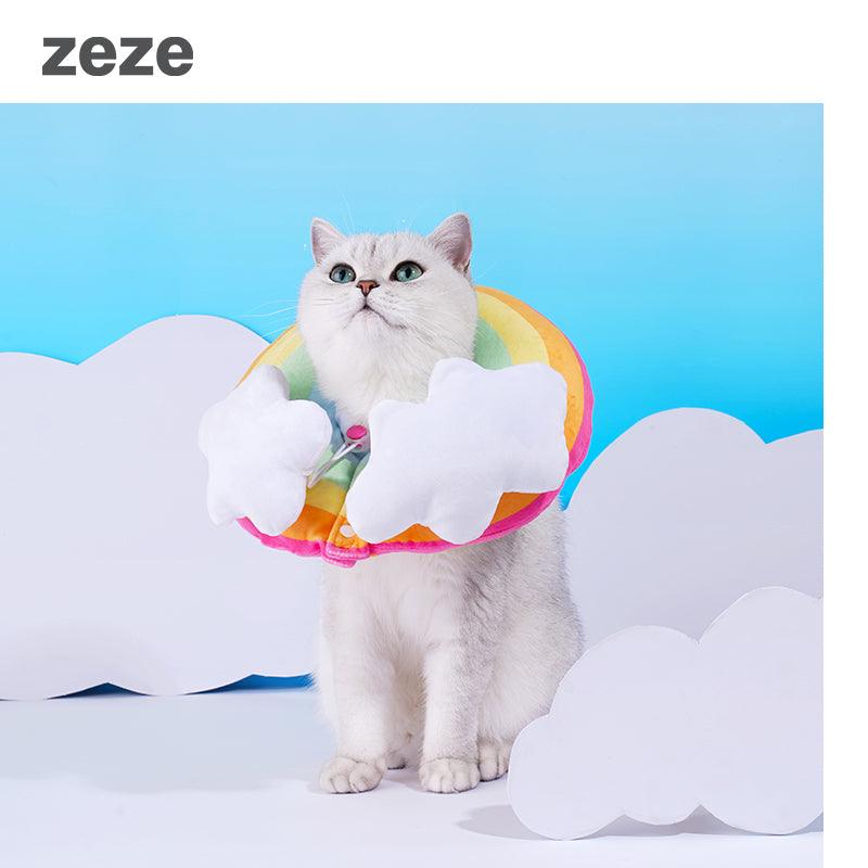 ZEZE Rainbow Elizabeth Collar - Pets Villa