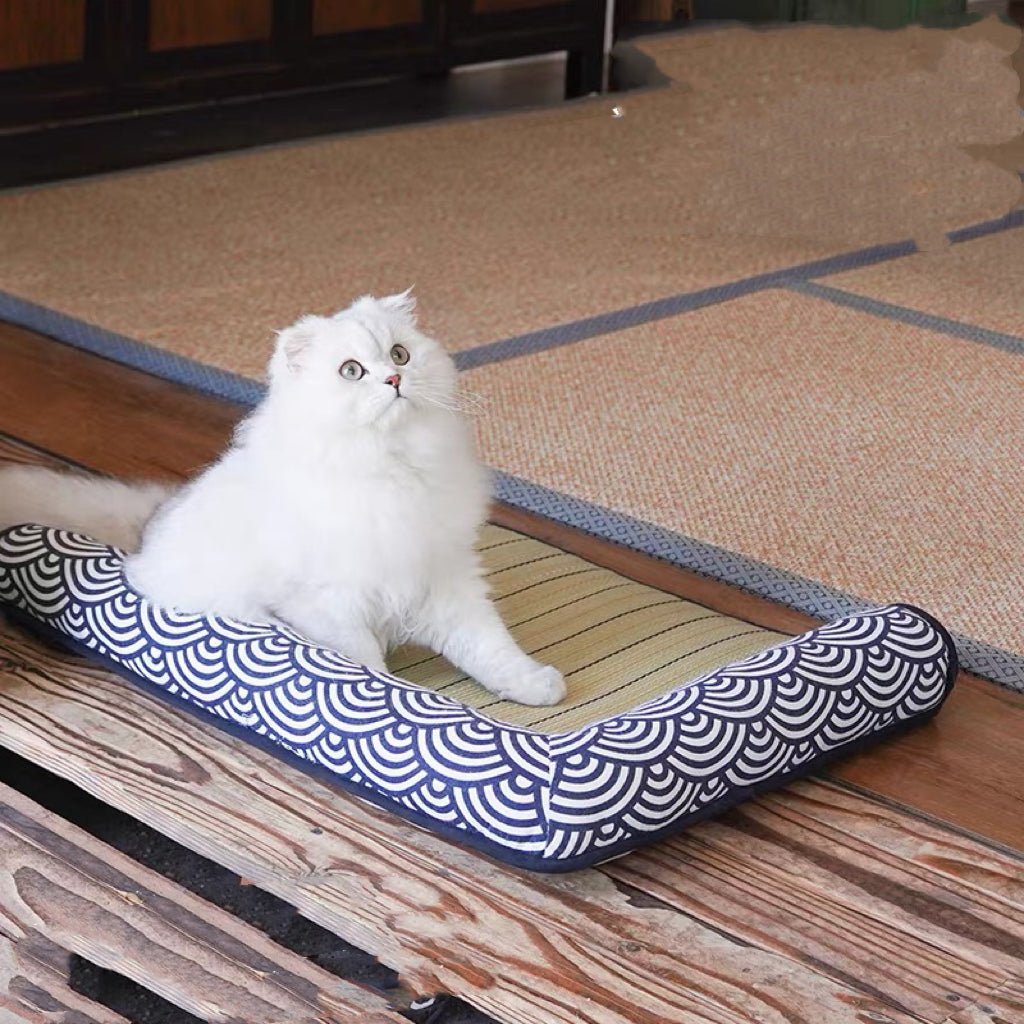 ZEZE Seigaiha Summer Tatami Pet Mat - Pets Villa
